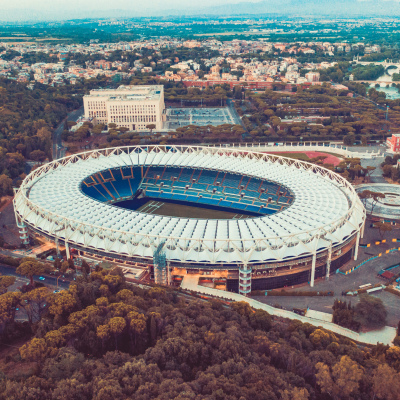 Conferenza stampa allo stadio olimpico